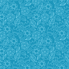 Seamless pattern with flowers.