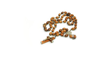 rosario crocefisso legno