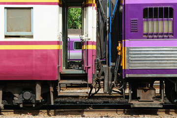 Between bogie of Thai train