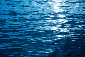 .Blue ripped water