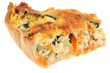 Part de tarte aux légumes