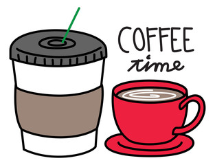 simple coffee time doodle