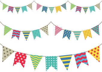 colorful bunting flag