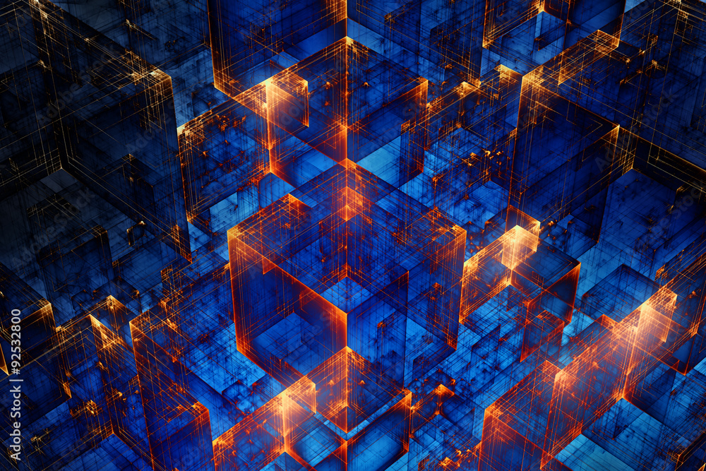 Poster Abstract techno background