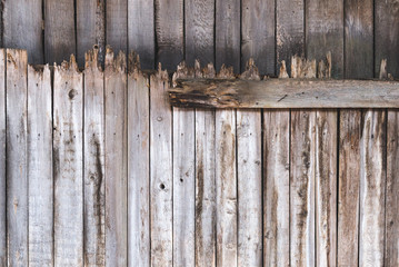 Old wooden boards fence texture background