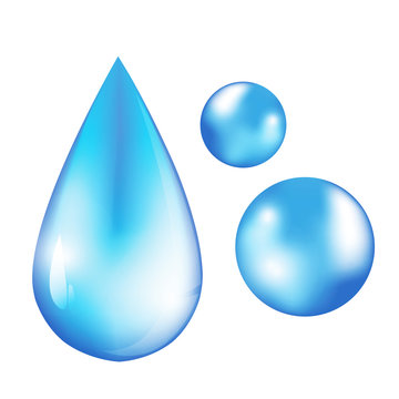 Isolated vector water drop 
