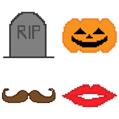Naklejka premium 8-bit theme