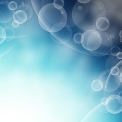 vector background with bubbles