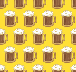 glass of beer pattern
