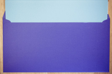 dark blue envelope and blue writing paper