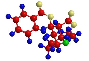 Molecular structure of cocaine