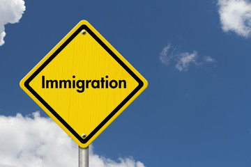 Immigration Road Sign