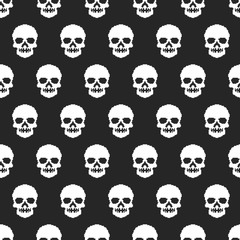 pixel skull background