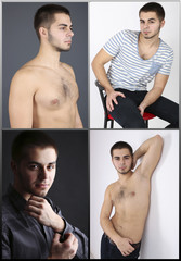 Snapshot of model. Handsome young man