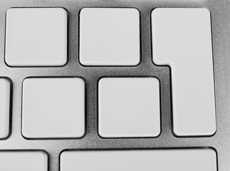 Close up of laptop keyboard