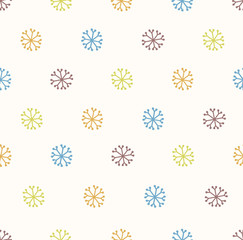 hand drawn snowflake background