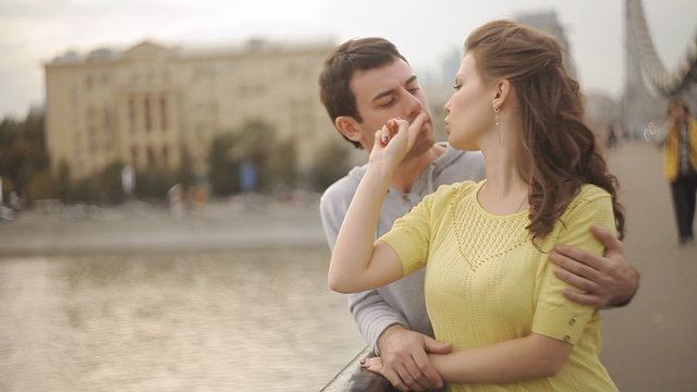 kisses on the bridge