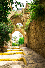 old stone city Jaffa in Tel Aviv