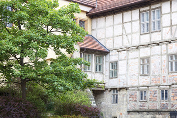 Obraz na płótnie Canvas Altes Fachwerkhaus in Quedlinburg, Harz, Sachsen-Anhalt