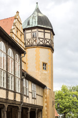 Altes Fachwerkhaus in Quedlinburg, Harz, Sachsen-Anhalt