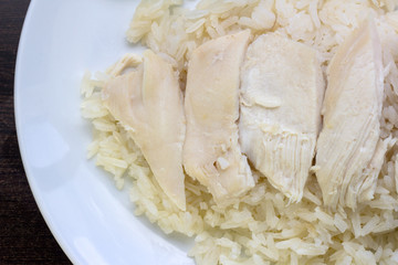 Hainan chicken with oiled rice