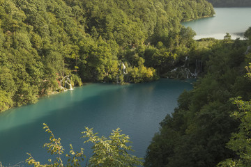 Obraz premium view at plitvice lakes
