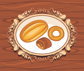 Bakery. Label for design