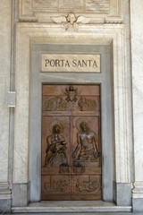 Holy Gates in Basilica di Santa Maria Maggiore. Rome, Italy.