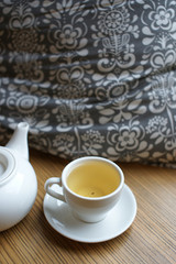 Obraz na płótnie Canvas Чай и подушка