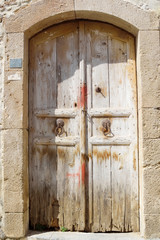Door of an old building in Malia.