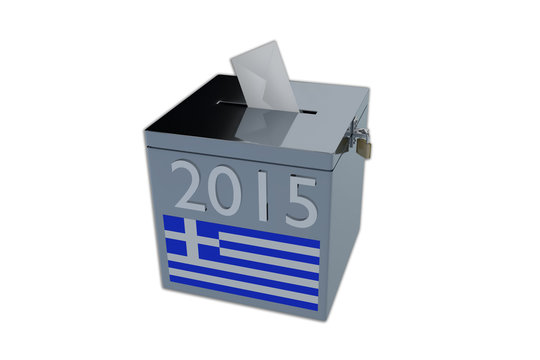 Greek 2015 election ballot box