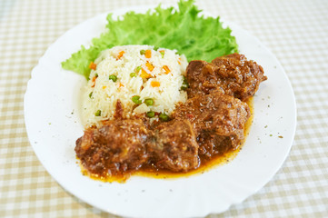 Greek Style Beef Stew in a Tomato Sauce - Kokkinisto