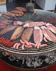 barbacoa parrilla chorizo costillas perrito caliente salchicha 4581-f15