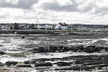 fishing village in Mont Ste-Anne, Quebec, Canada