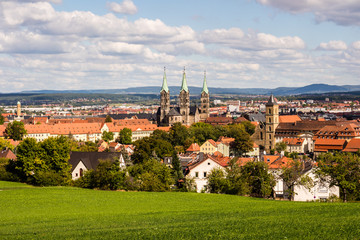 Fototapeta na wymiar Aussicht über Bamberg Dom