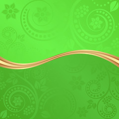 flourish background divided into two