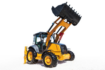 Excavator, isolated on white with clipping path