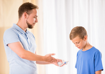 Fototapeta premium Family at home