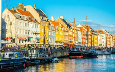 Nyhavn in Copenhagen, Denmark