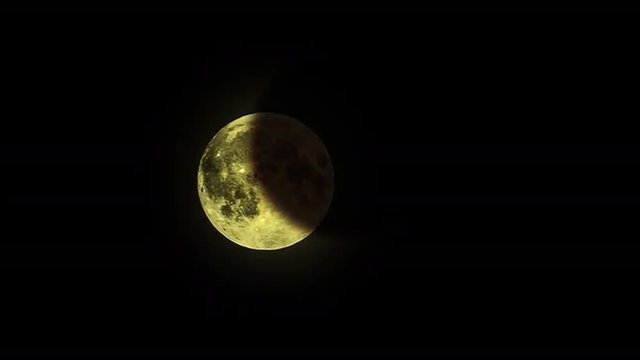 eclissi lunare timelapse animazione HD