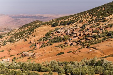 village in the high atlas mountains