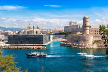 Saint Jean Castle and Cathedral de la Major  in Marseille