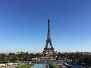 Torre Eiffel da Trocadero, Parigi, Francia