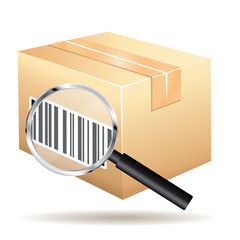 Trackimg number shipping order icon.