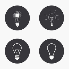 Vector modern idea icons set
