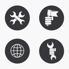 Vector modern labour day  icons set
