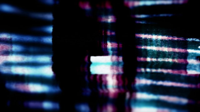 TV Noise 0607: TV noise and digital dropout fill the screen (Loop).