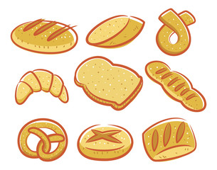 set of bread icon