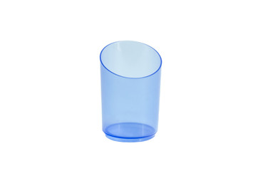 plastic cups for food and canapes on a white background