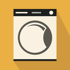 washer vector over yellowcolor background